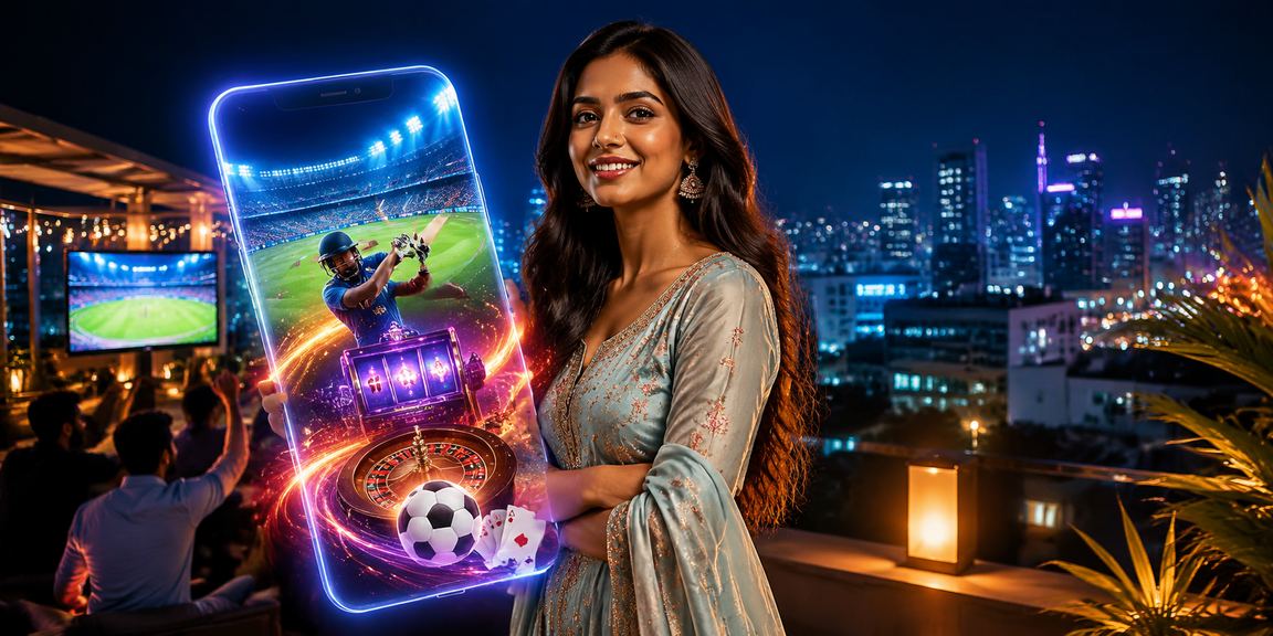 Player enjoying 10p mobile betting app in India