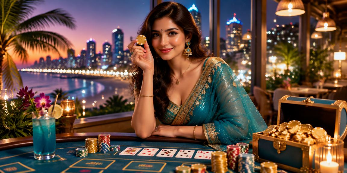 A player in Pune enjoying live Baccarat game on mobile